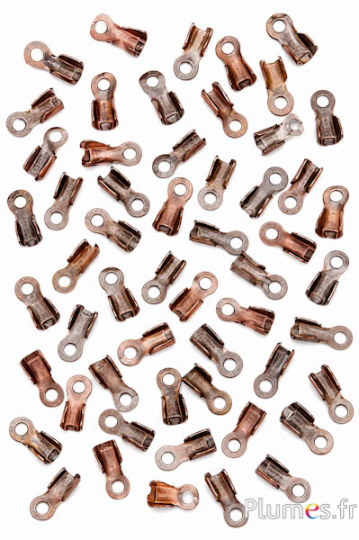 Terminali per cordone - 6 mm - bronzo
